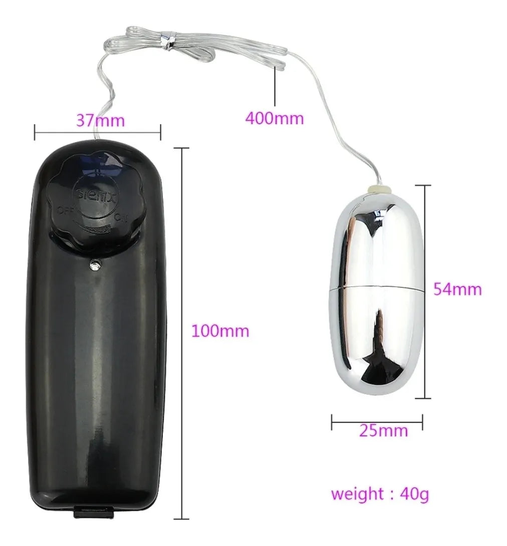 Huevo Vibrador Monster Metalizado