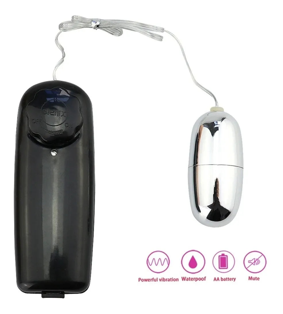 Huevo Vibrador Monster Metalizado