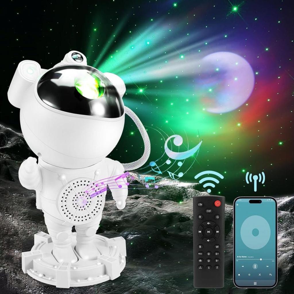 Proyector Lampara Parlante Astronauta